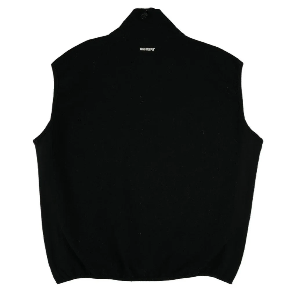 Marmot Windstopper Fleece Vest Mens Size XL Black Full Zip Gorpcore Front Pocket